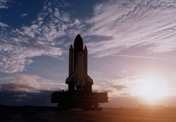 Space Shuttle _ Setting Sun