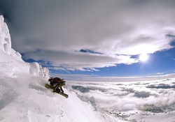Snowboarding on Top of the World