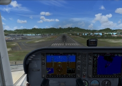 FSX landing in St. Maarten with C_172 _ G1000