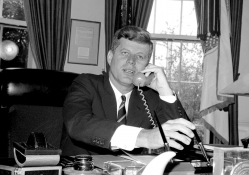 JFK in his office
